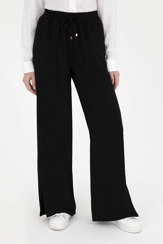 Брюки на кулиске с разрезами - G082SZ0780SAYNO Брюки жен. (VR046, 32)