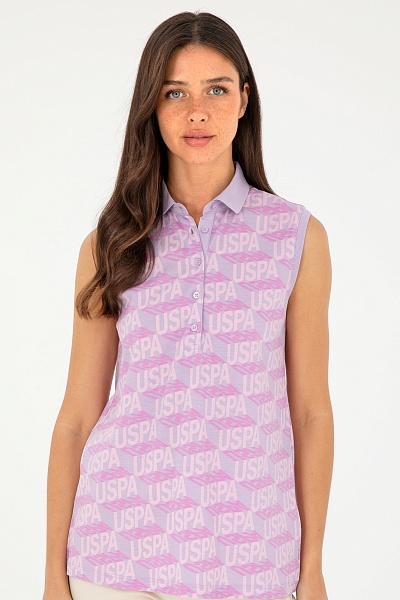 Футболка-поло из хлопка с принтом - G082GL0110GENTAF Футболка жен. (VR034, XL)