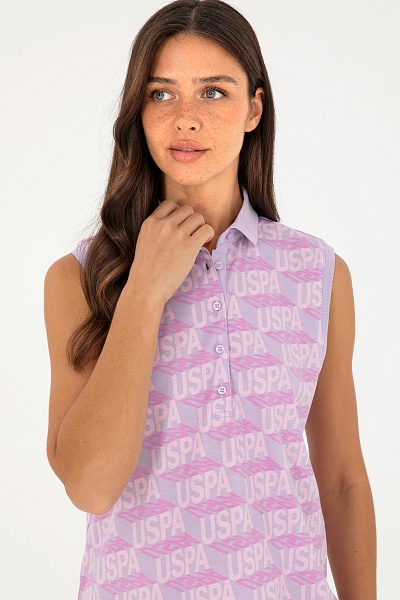 Футболка-поло из хлопка с принтом - G082GL0110GENTAF Футболка жен. (VR034, XL)