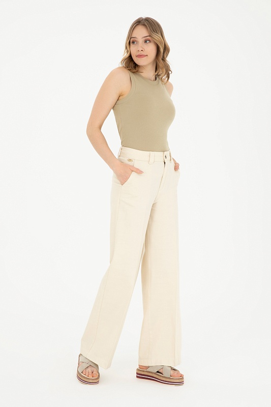 Брюки с высокой посадкой - G082SZ0780HAROY Брюки жен. (VR019, 38)