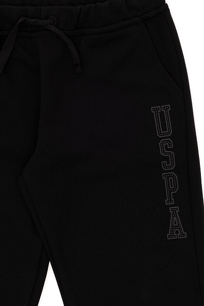 Спортивные брюки на манжетах для девочек - G084SZ0OP0RT01_SK024 Брюки спорт. жен. детс. (VR046, 6_7)