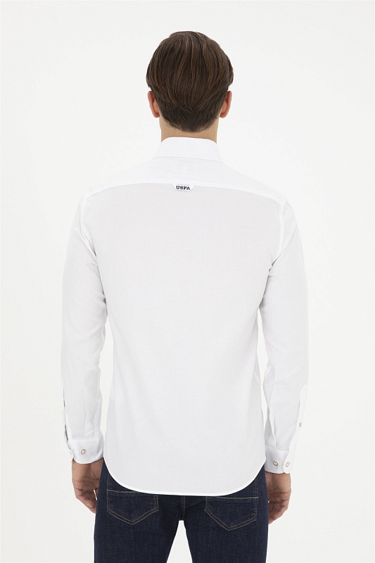Рубашка из хлопка приталенная - G081SZ0040CEDCOLOR024Y Сорочка муж. (VR013, 3XL)