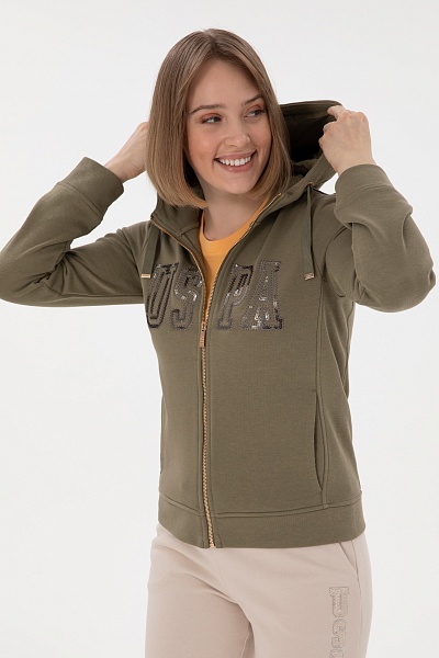 Толстовка на молнии с капюшоном - G082SZ0820SW0125 Толстовка жен. (VR052, XL)
