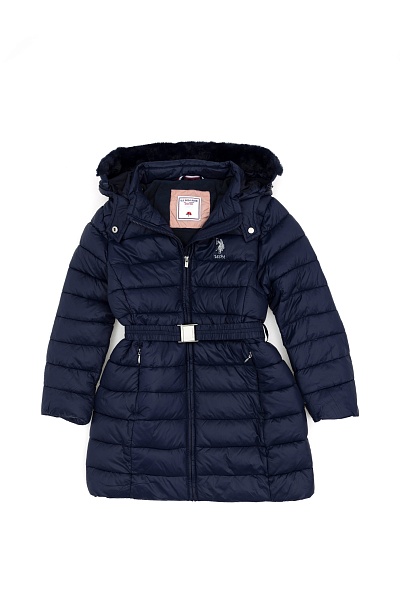 Куртка с несъемным капюшоном для девочек - G084SZ0KS0GERMU23K Куртка жен. детс. (VR033, 6_7)