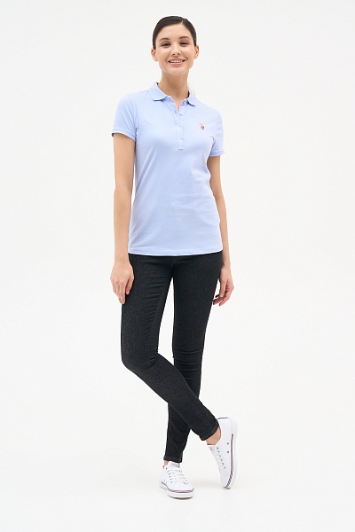 Футболка-поло из хлопка - G082SZ0110TP0123-CLR Футболка жен. (VR036, S)