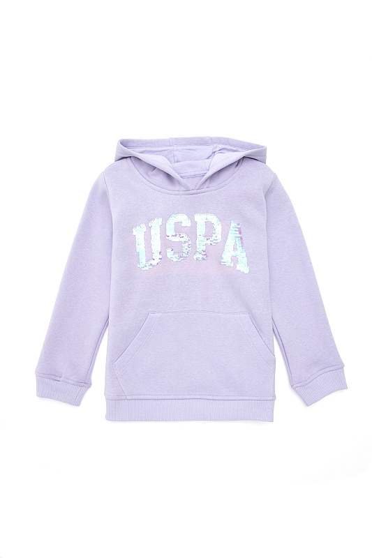 Худи с надписью из пайеток для девочек - G084SZ0820GIZMOKIDS_SK024 Толстовка жен. детс. (VR034, 3_4)