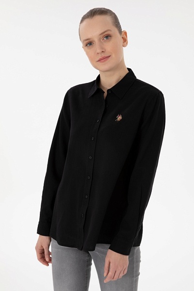 Рубашка с добавлением льна прямая - G082SZ0040ELMY025Y Сорочка жен. (VR046, 42)