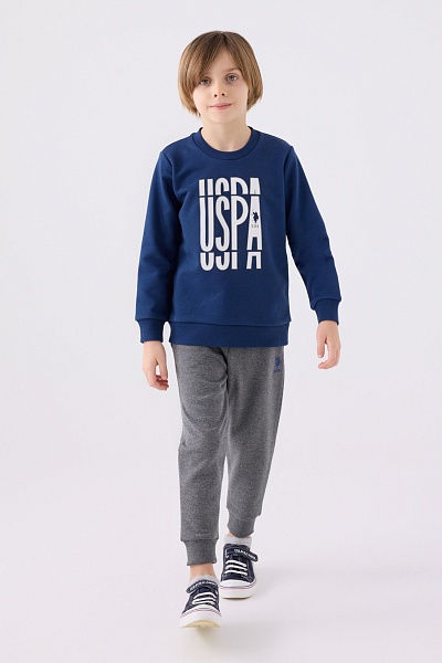 Свитшот и спортивные брюки для мальчиков - G083SZ0HF0US1901 Костюм дом. муж. детс. (VR028, 4_5)