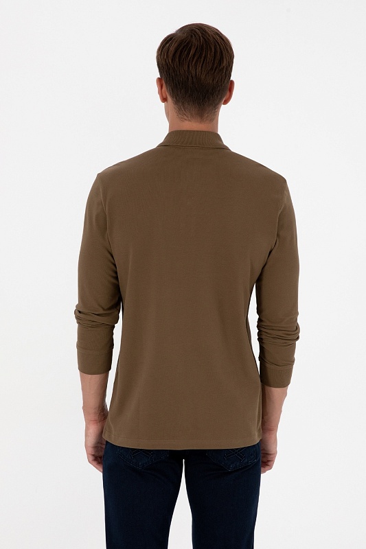 Поло с длинным рукавом из хлопка - G081SZ0820E_GTPSK025 Толстовка муж. (VR027, 2XL)