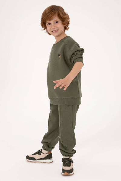 Свитшот и спортивные брюки хлопковые для мальчиков - G083SZ0HF0US2228 Костюм дом. муж. детс. (VR027, 14_15)