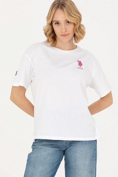 Футболка с логотипом - G082SZ0110DUSPA-IY23 Футболка жен. (VR013, XL)
