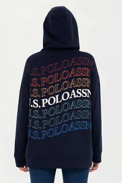 Худи удлиненное с принтом на спине - G082GL0820RC-GEDA Толстовка жен. (VR033, S)