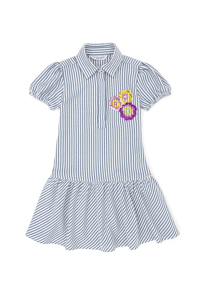 Платье в полоску для девочек - G084SZ0320NOKS Платье жен. детс. (VR032, 6_7)