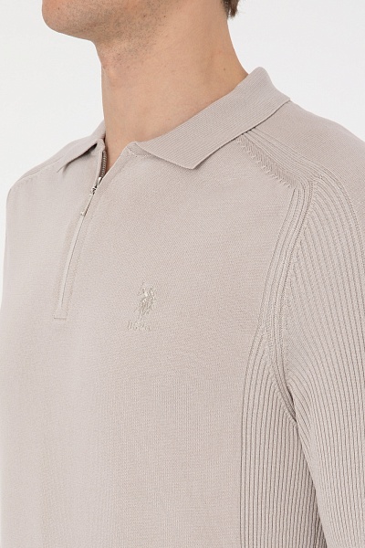 Джемпер с вискозой с отложным воротником - G081SZ0TK0HELIN_SK25 Кофта муж. (VR049, S)
