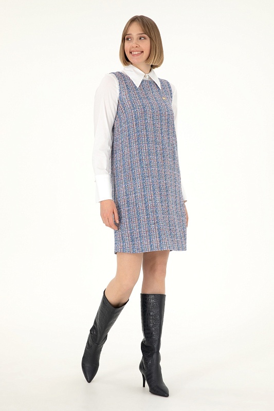 Твидовый сарафан мини - G082SZ0320NERON Платье жен. (VR036, 32)