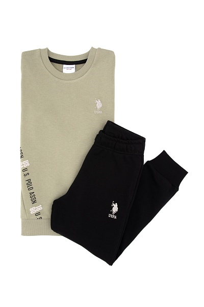 Свитшот и спортивные брюки хлопковые для мальчиков - G083SZ0HF0US2215 Костюм дом. муж. детс. (VR048, 4_5)