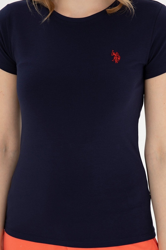 Футболка из хлопка с логотипом - G082SZ0110TO24 Футболка жен. (VR033, L)