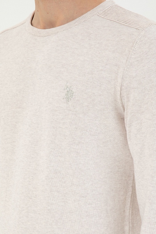 Джемпер из хлопка с рельефными деталями на плечах - G081SZ0TK0TD01_24K_R Кофта муж. (VR225, XS)