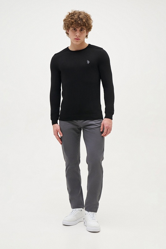 Джемпер из хлопка с рельефными деталями на плечах - G081SZ0TK0TD01_24K_R Кофта муж. (VR046, XS)