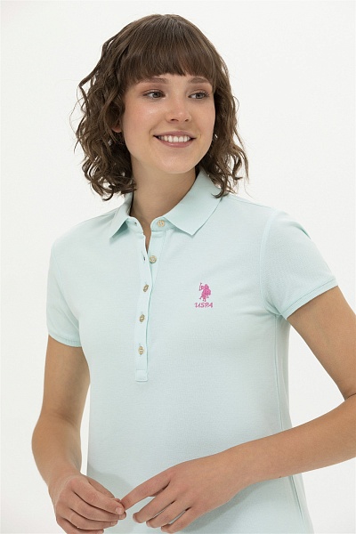 Платье-поло из хлопка свободное - G082GL0750GURLIN23 Платье жен. (VR083, XS)
