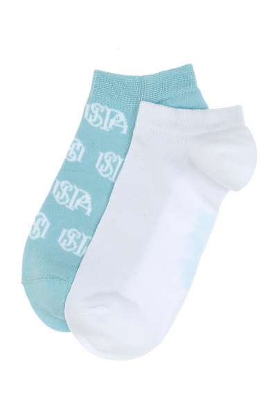 Носки хлопковые короткие, 2 пары - A082SZ013P02YELP Носки жен. (VR007)