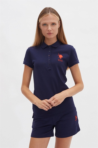 Футболка-поло из хлопка - G082SZ0110MTS0221-011 Футболка жен. (VR033, XS)