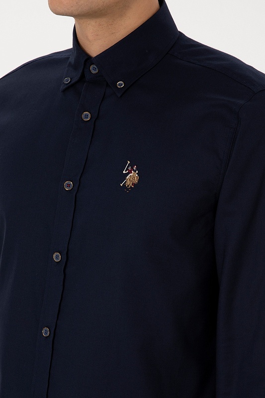 Рубашка из хлопка прямая - G081SZ0040CEDCOLORREG025K Сорочка муж. (VR033, XS)