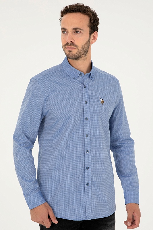 Рубашка из хлопка приталенная - G081SZ0040NOVAYA023K Сорочка муж. (VR045, 2XL)