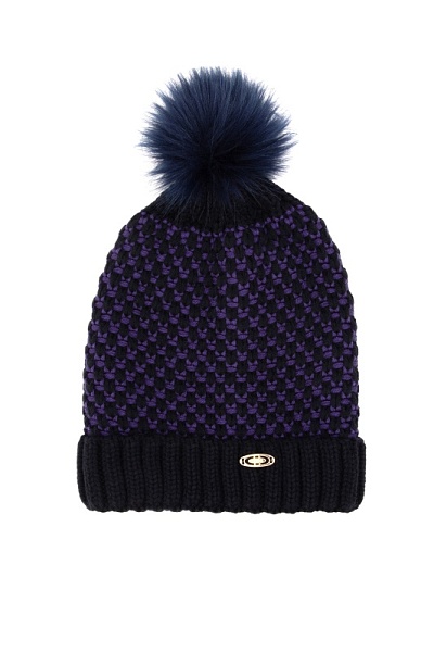 Шапка вязаная с помпоном - A082SZ0DH0LENO Шарф жен. (VR033, 1)