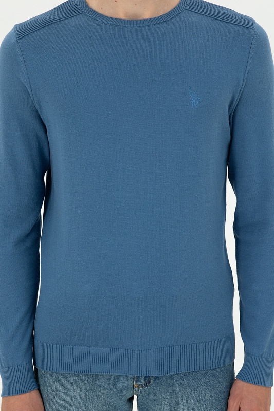 Джемпер из хлопка с рельефными деталями на плечах - G081SZ0TK0TD01_24K_R Кофта муж. (VR032, XS)