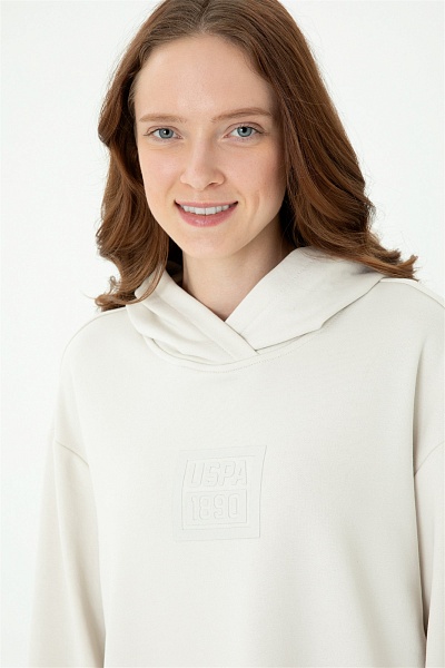 Худи удлиненное с надписью - G082GL0820RC-GELIF Толстовка жен. (VR049, 2XS)