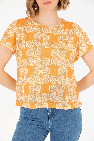 Футболка с узором - G082SZ0110MADE Футболка жен. (VR051, XS)