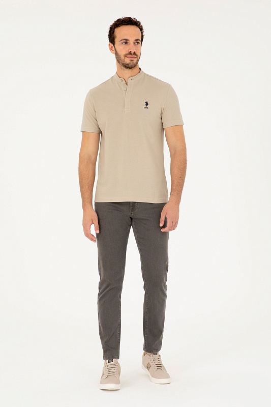 Футболка-поло из хлопка с воротником-стойка - G081GL0110SANCHOIY024 Футболка муж. (VR183, M)