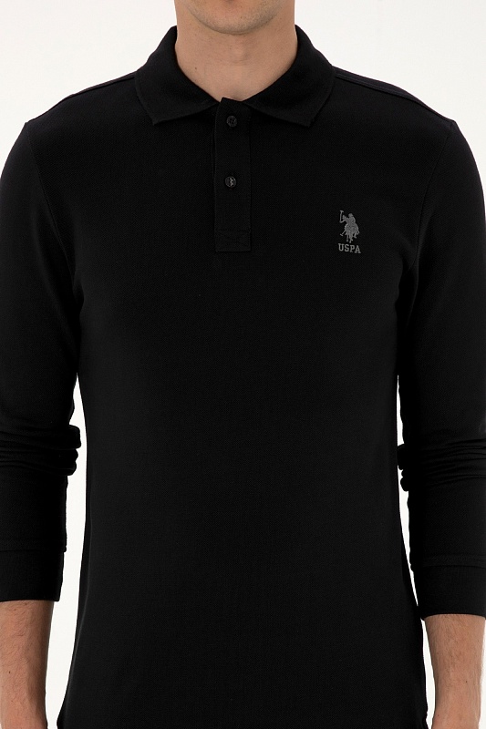 Поло с длинным рукавом из хлопка - G081SZ0820TP01SK025 Толстовка муж. (VR046, S)