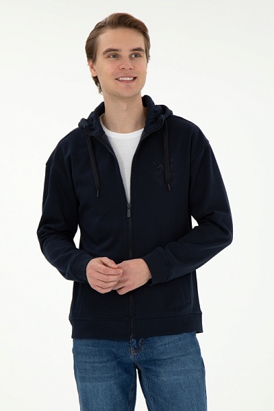 Толстовка на молнии с капюшоном - G081SZ0820KALASI Толстовка муж. (VR033, 2XL)