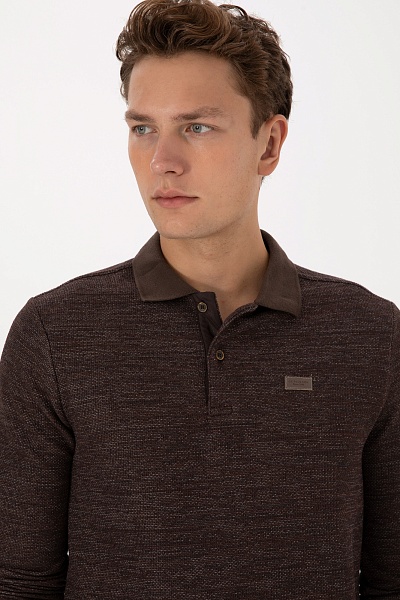 Поло с длинным рукавом с хлопком - G081SZ0820LISEYSK025 Толстовка муж. (VR029, 2XL)