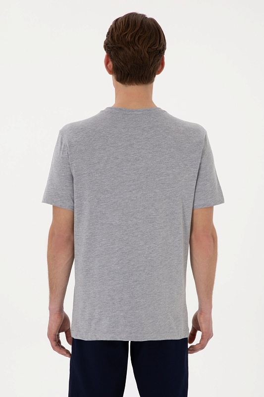 Футболка из хлопка с надписью - G081SZ0110GEARTIY025 Футболка муж. (VR086, XL)