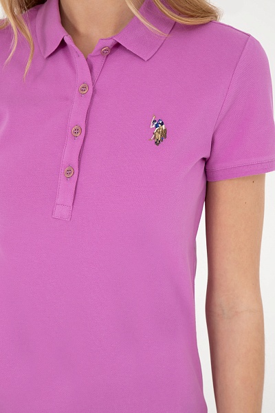 Футболка-поло из хлопка - G082SZ0110TP0122-CLR Футболка жен. (VR037, XS)