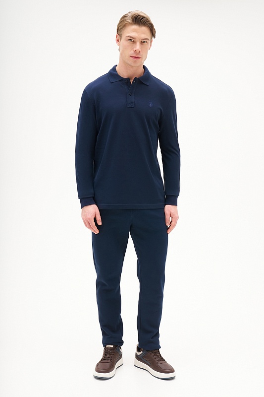 Поло с длинным рукавом из хлопка - G081SZ0820ART_TP01SK025 Толстовка муж. (VR033, XS)