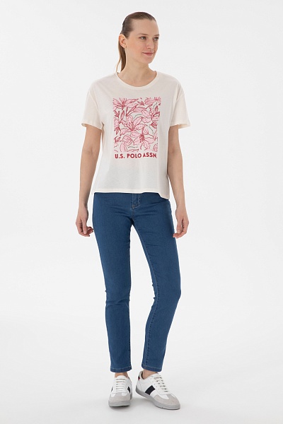 Футболка с принтом - G082SZ0110SRETA Футболка жен. (VR071, XS)