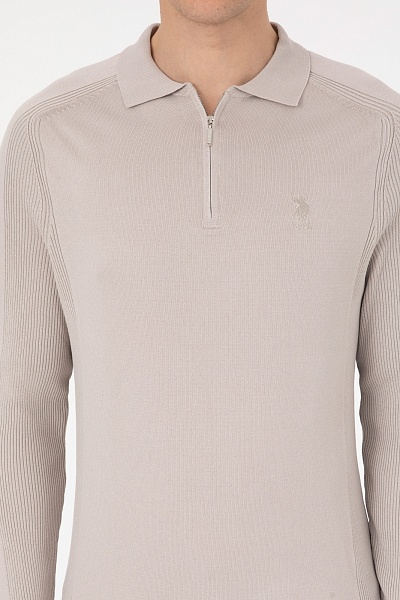Джемпер с вискозой с отложным воротником - G081SZ0TK0HELIN_SK25 Кофта муж. (VR049, S)