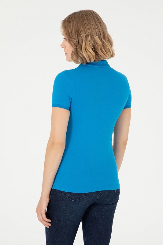 Футболка-поло из хлопка - G082SZ0110TP0124-CLR Футболка жен. (VR045, XS)