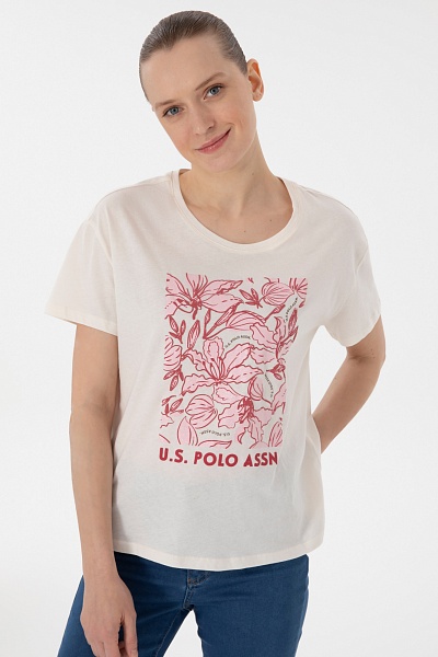 Футболка с принтом - G082SZ0110SRETA Футболка жен. (VR071, XS)