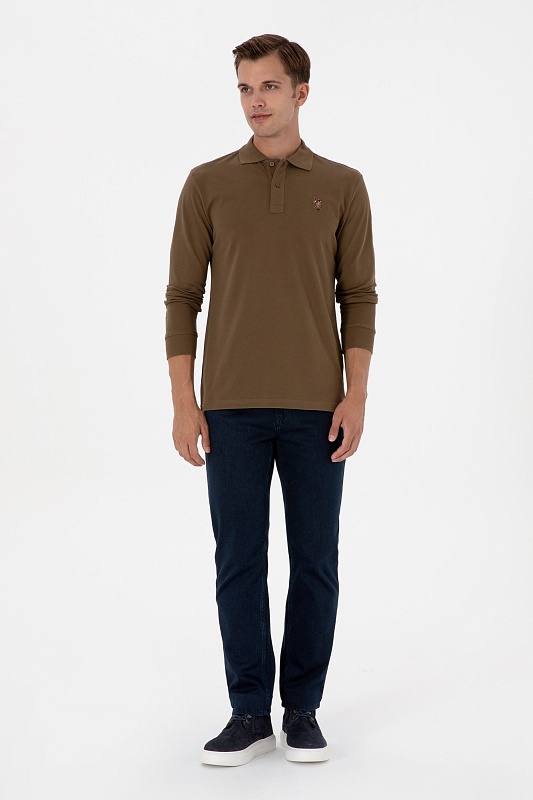 Поло с длинным рукавом из хлопка - G081SZ0820E_GTPSK025 Толстовка муж. (VR027, 2XL)