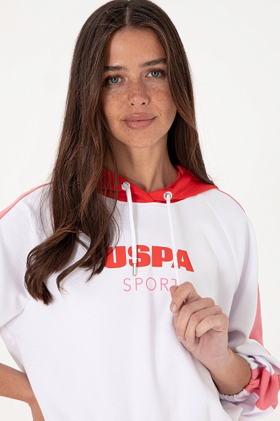 Худи на резинке с принтом - G082SZ0820S_SERNA Толстовка жен. (VR013, XS)