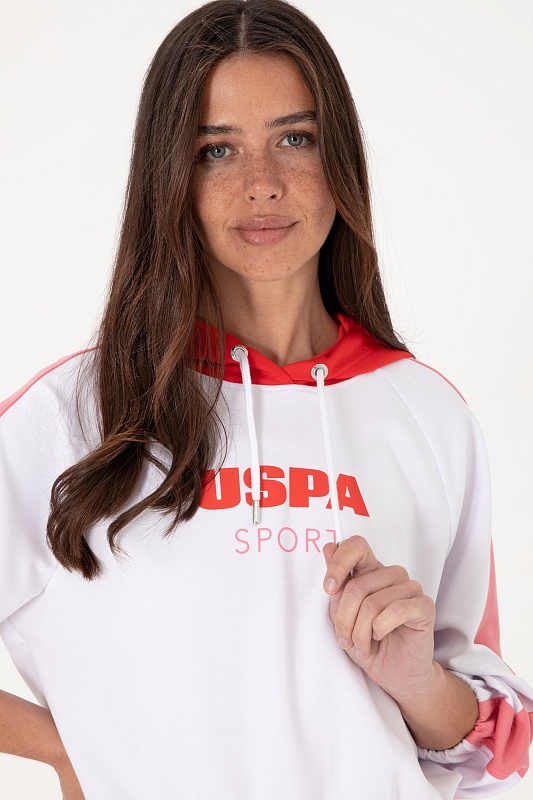 Худи на резинке с принтом - G082SZ0820S_SERNA Толстовка жен. (VR013, XS)