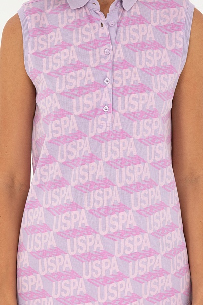 Футболка-поло из хлопка с принтом - G082GL0110GENTAF Футболка жен. (VR034, XL)