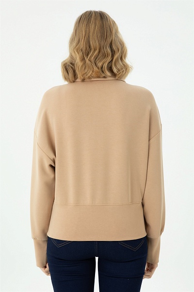 Толстовка с воротником на молнии - G082SZ0820NEKE Толстовка жен. (VR085, M)