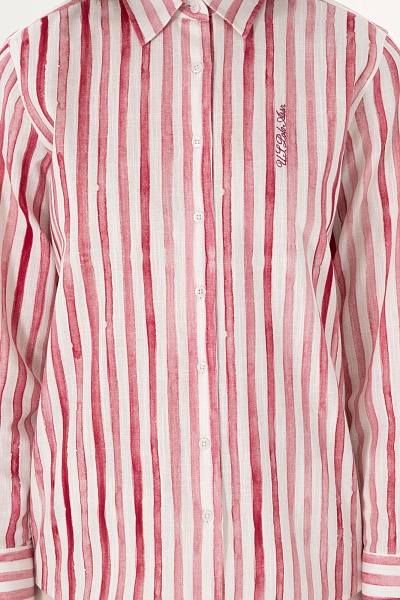 Рубашка из хлопка в полоску свободная - G082SZ0040DUCCI Сорочка жен. (VR223, 36)