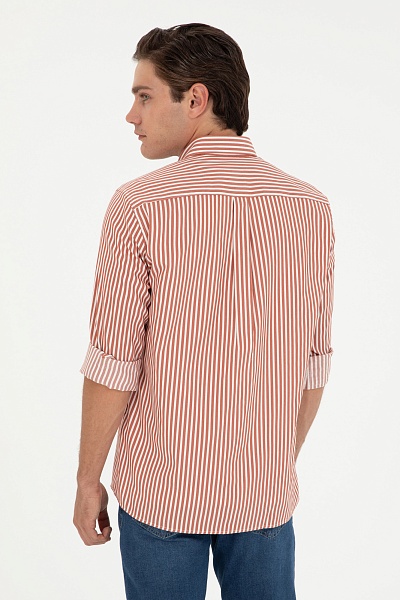 Рубашка в полоску прямая - G081SZ0040EGAN024K Сорочка муж. (VR031, 4XL)